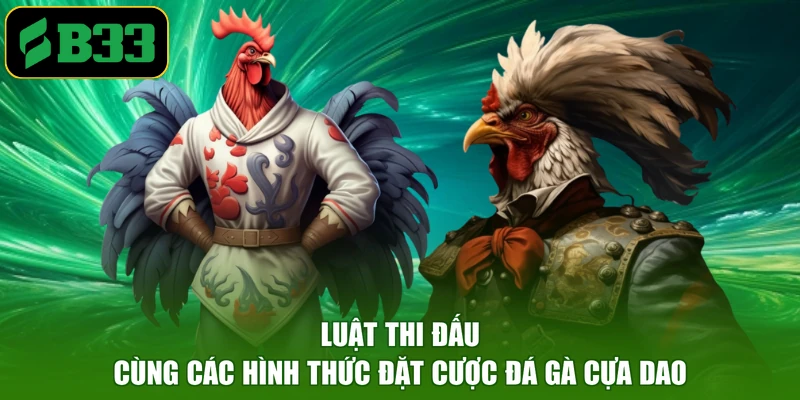 Luật thi đấu cùng các hình thức đặt cược đá gà cựa dao