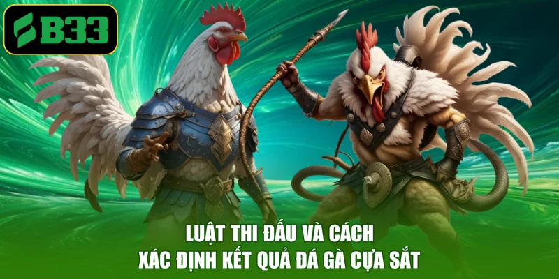 Luật thi đấu và cách xác định kết quả đá gà cựa sắt
